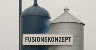 Visualisierung eines Fusionskonzepts zweier Stahlbehälterbau-Unternehmen mit AI