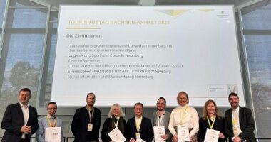 Bild der Verleihung Auszeichnung "Reisen für Alle" der Destination der Glücksburg Consulting AG - Lutherstadt Wittenberg